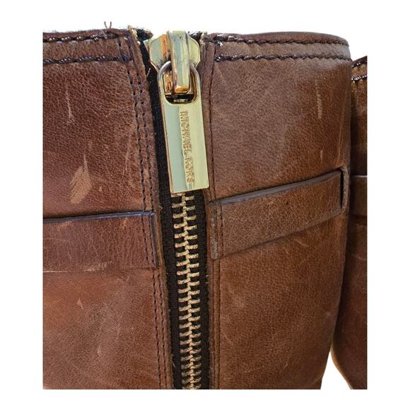 MICHAEL Michael Kors Blake Boot 7.5 M Brown winter Boot Buckles Calf - Picture 10 of 16